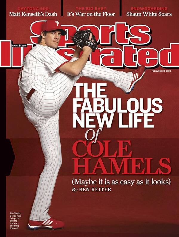 Magazine Cover Art Print featuring the photograph Philadelphia Phillies Cole Hamels Sports Illustrated Cover by Sports Illustrated