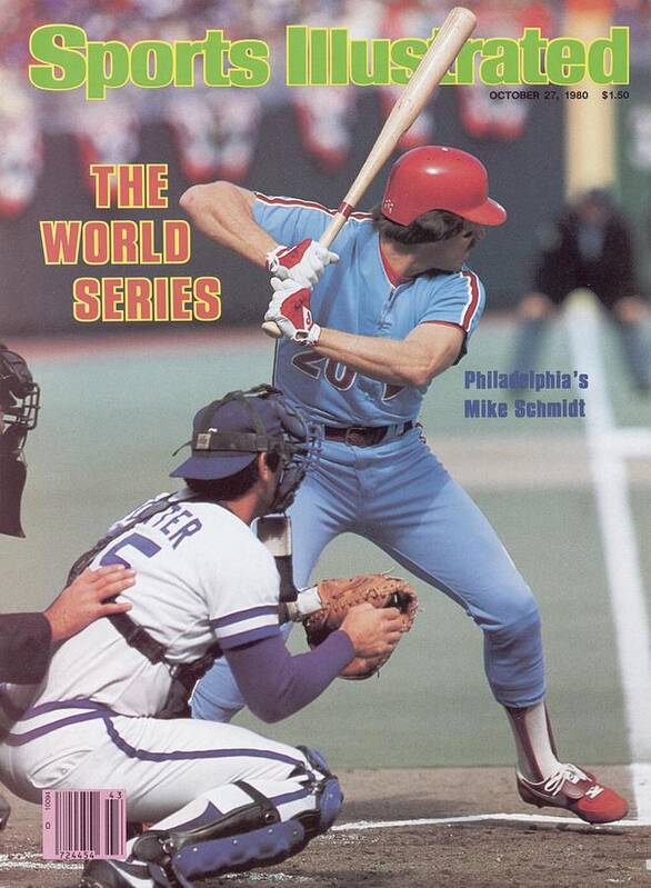 Magazine Cover Art Print featuring the photograph Philadelphia Phillies Mike Schmidt, 1980 World Series Sports Illustrated Cover by Sports Illustrated