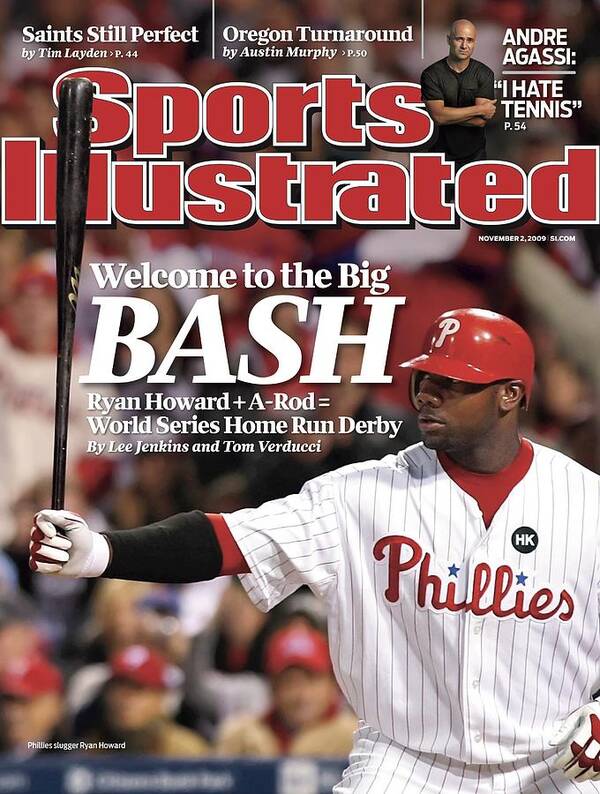 Playoffs Art Print featuring the photograph Philadelphia Phillies Ryan Howard, 2009 Nl Championship Sports Illustrated Cover by Sports Illustrated