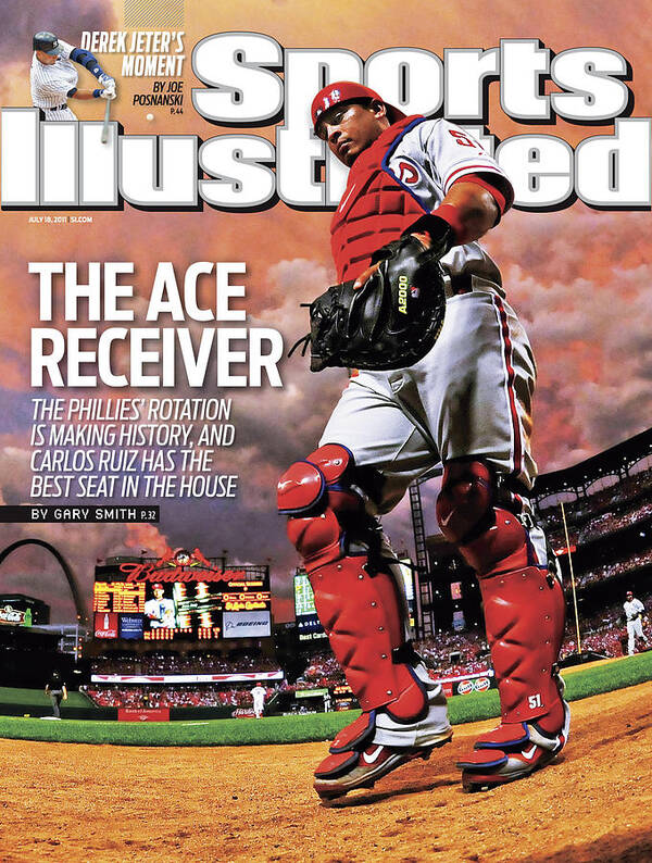 St. Louis Cardinals Art Print featuring the photograph Philadelphia Phillies V St Louis Cardinals Sports Illustrated Cover by Sports Illustrated