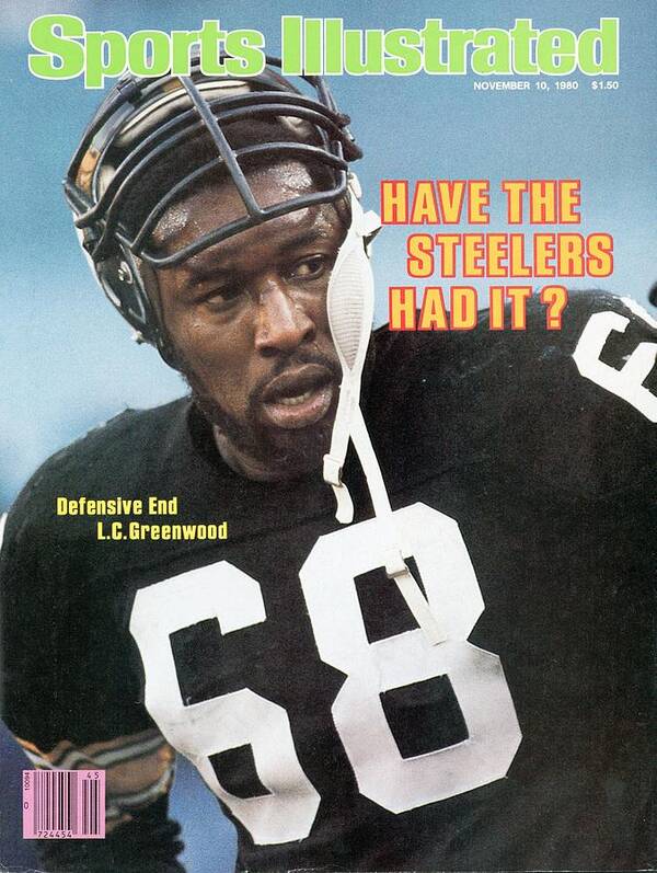 1980-1989 Art Print featuring the photograph Pittsburgh Steelers L.c. Greenwood Sports Illustrated Cover by Sports Illustrated