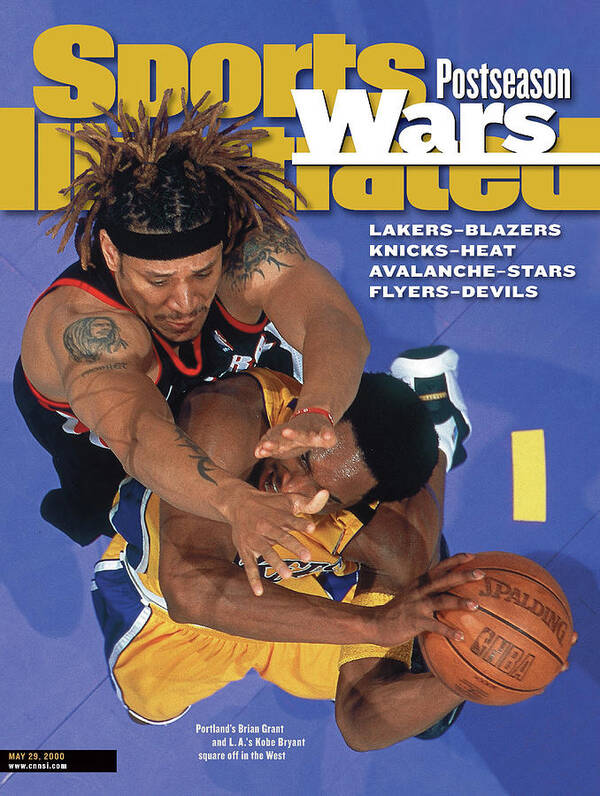 Playoffs Art Print featuring the photograph Portland Trail Blazers Brian Grant, 2000 Nba Western Sports Illustrated Cover by Sports Illustrated