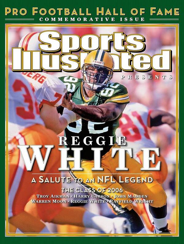 Tampa Art Print featuring the photograph Reggie White, 2006 Pro Football Hall Of Fame Class Sports Illustrated Cover by Sports Illustrated