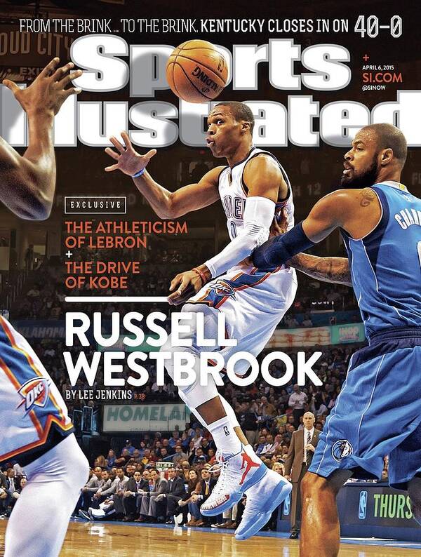 Magazine Cover Art Print featuring the photograph Russell Westbrook Exclusive The Athleticism Of LeBron + The Sports Illustrated Cover by Sports Illustrated