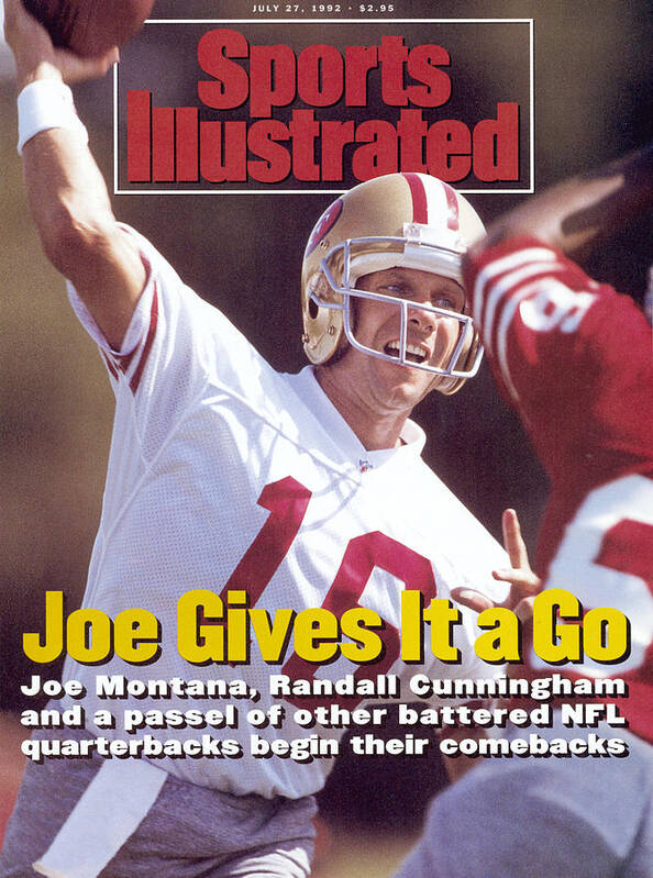 Magazine Cover Art Print featuring the photograph San Francisco 49ers Qb Joe Montana... Sports Illustrated Cover by Sports Illustrated