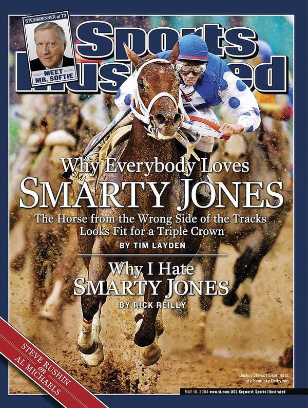 Horse Art Print featuring the photograph Smarty Jones, 2004 Kentucky Derby Sports Illustrated Cover by Sports Illustrated