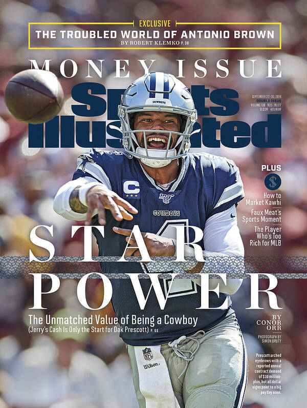 Magazine Cover Art Print featuring the photograph Star Power The Unmatched Value Of Being A Cowboy Sports Illustrated Cover by Sports Illustrated