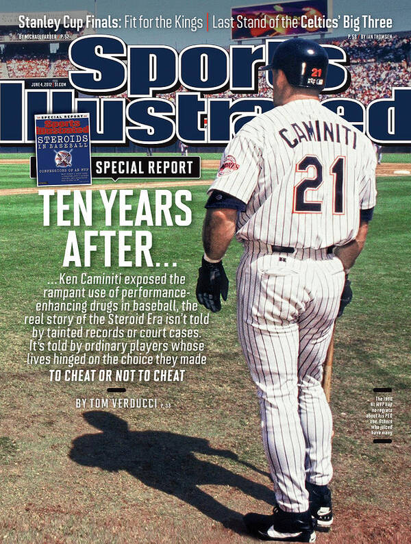 Magazine Cover Art Print featuring the photograph Steroids In Baseball Special Report Ten Years After Sports Illustrated Cover by Sports Illustrated
