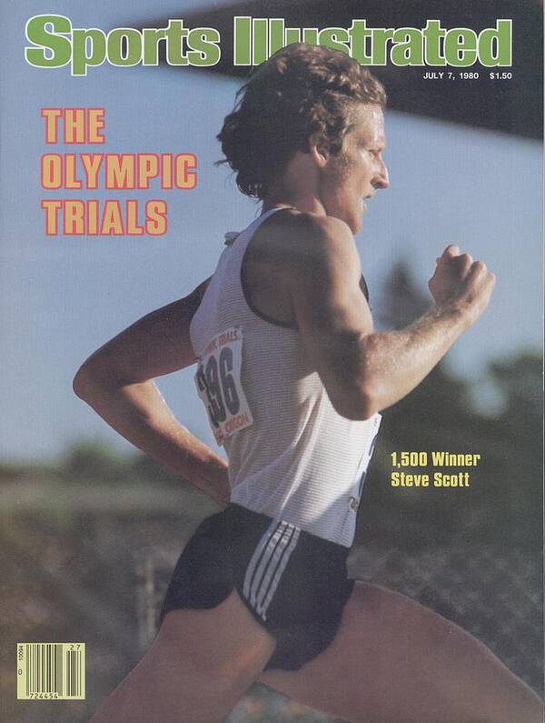 1980-1989 Art Print featuring the photograph Steve Scott, 1980 Us Olympic Track & Field Trials Sports Illustrated Cover by Sports Illustrated