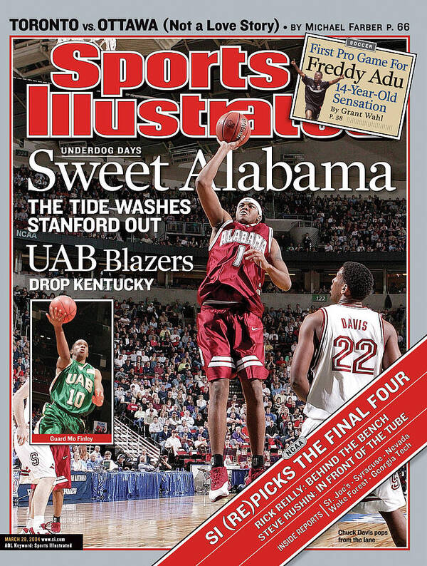 Magazine Cover Art Print featuring the photograph Sweet Alabama The Tide Washes Stanford Out Sports Illustrated Cover by Sports Illustrated