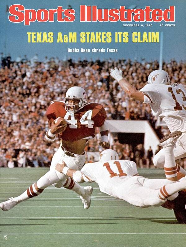 Magazine Cover Art Print featuring the photograph Texas A&m Bubba Bean Sports Illustrated Cover by Sports Illustrated