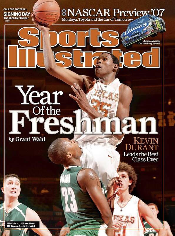 Michigan State University Art Print featuring the photograph Texas Kevin Durant, 2006 2k Sports College Hoops Classic Sports Illustrated Cover by Sports Illustrated