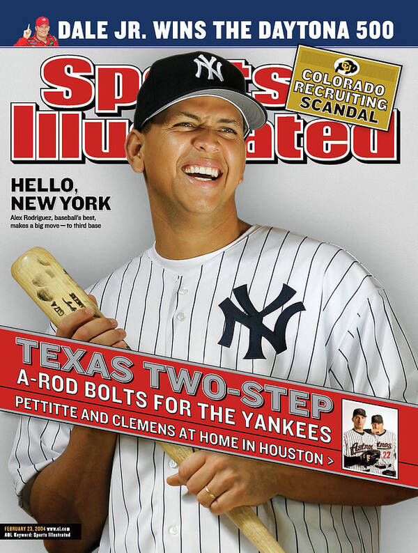 Magazine Cover Art Print featuring the photograph Texas Two-step A-rod Bolts For The Yankees, Pettitte And Sports Illustrated Cover by Sports Illustrated