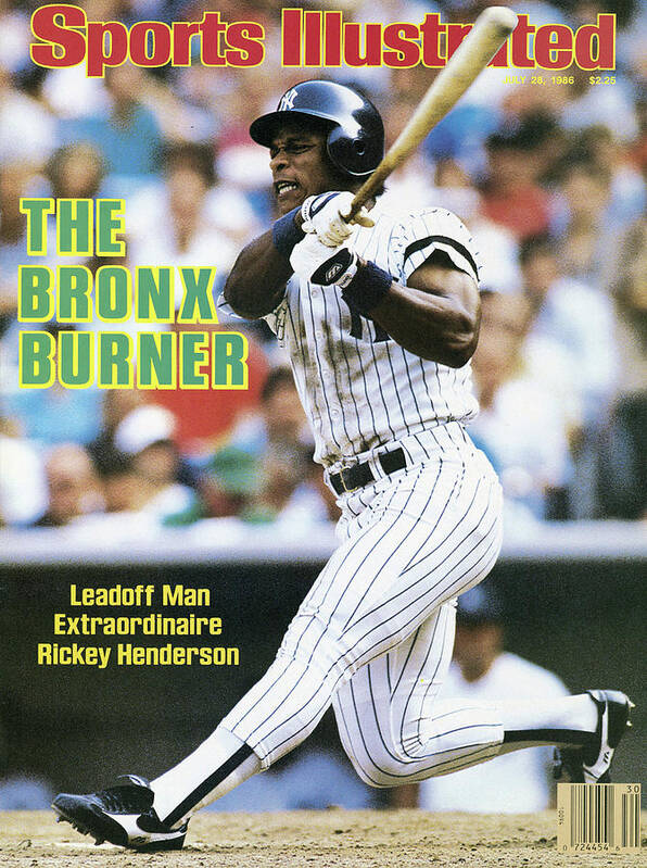 Magazine Cover Art Print featuring the photograph The Bronx Burner Leadoff Man Extraordinaire Rickey Henderson Sports Illustrated Cover by Sports Illustrated
