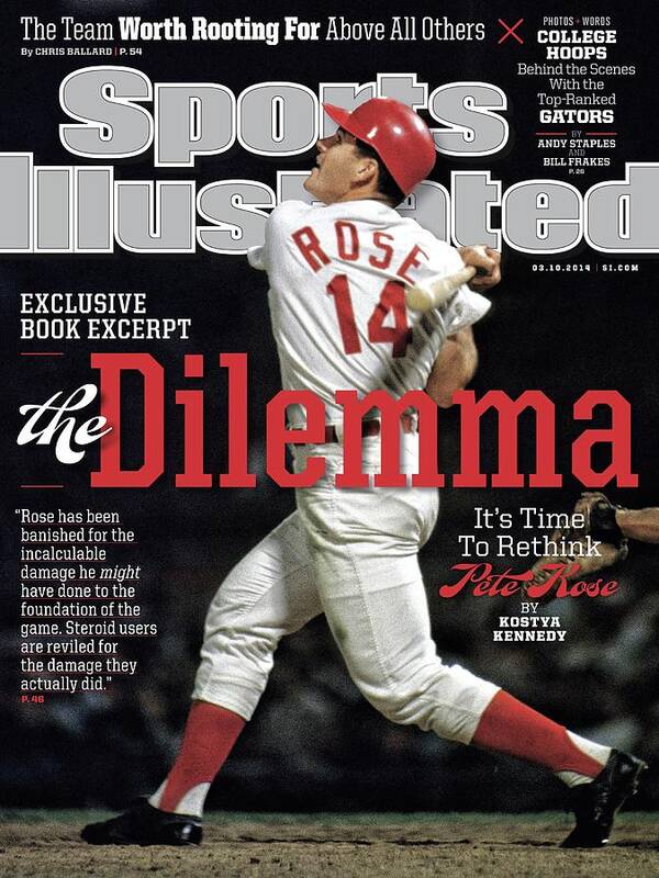 Magazine Cover Art Print featuring the photograph The Dilemma Its Time To Rethink Pete Rose Sports Illustrated Cover by Sports Illustrated