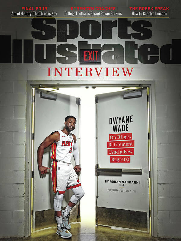 Magazine Cover Art Print featuring the photograph The Exit Interview Miami Heat Dwyane Wade On Rings Sports Illustrated Cover by Sports Illustrated