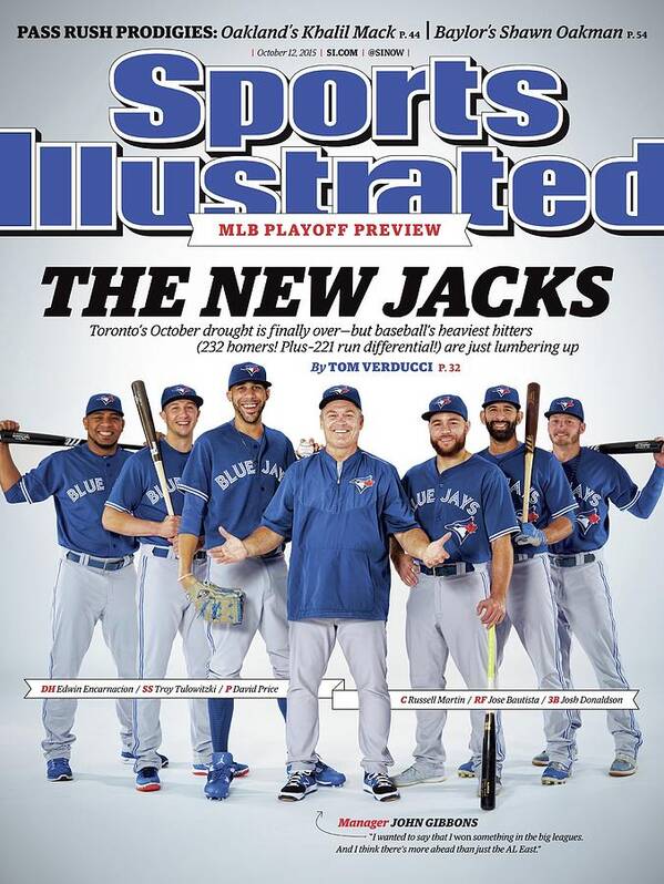 Magazine Cover Art Print featuring the photograph The New Jacks 2015 Mlb Playoff Preview Sports Illustrated Cover by Sports Illustrated