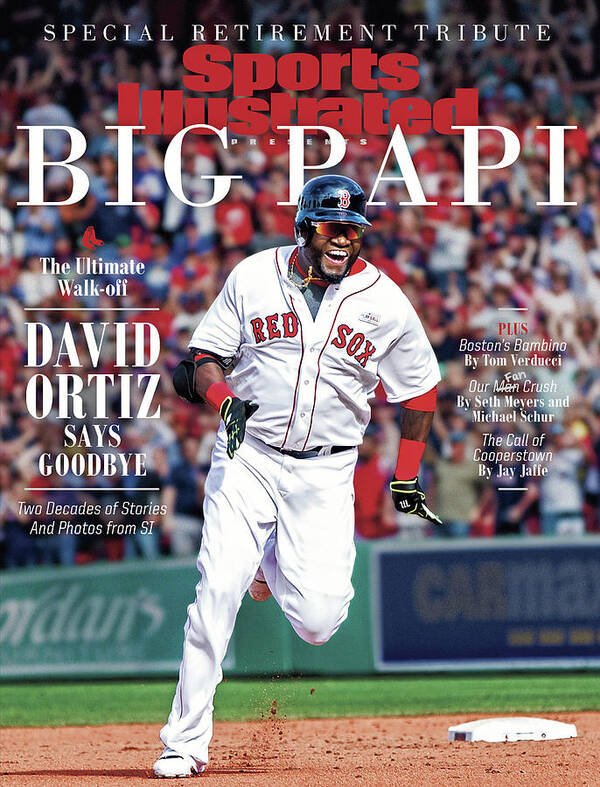#faatoppicks Art Print featuring the photograph The Ultimate Walk-off David Ortiz Says Goodbye Sports Illustrated Cover by Sports Illustrated