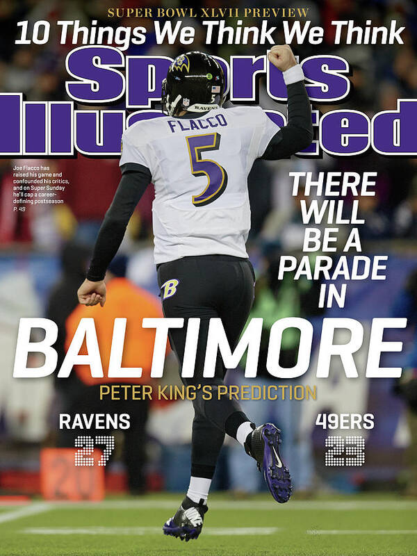 Magazine Cover Art Print featuring the photograph There Will Be A Parade In Baltimore Super Bowl Xlvii Sports Illustrated Cover by Sports Illustrated