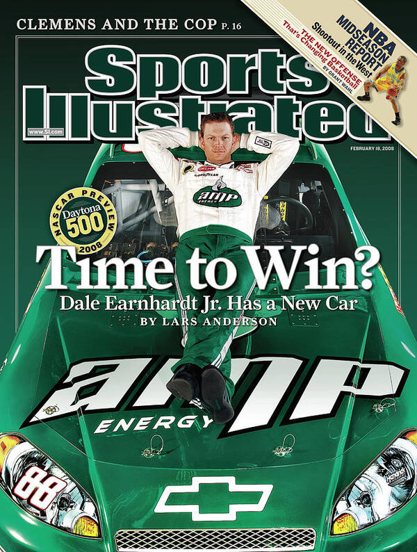 Magazine Cover Art Print featuring the photograph Time To Win Dale Earnhardt Jr. Has A New Car, 2008 Nascar Sports Illustrated Cover by Sports Illustrated