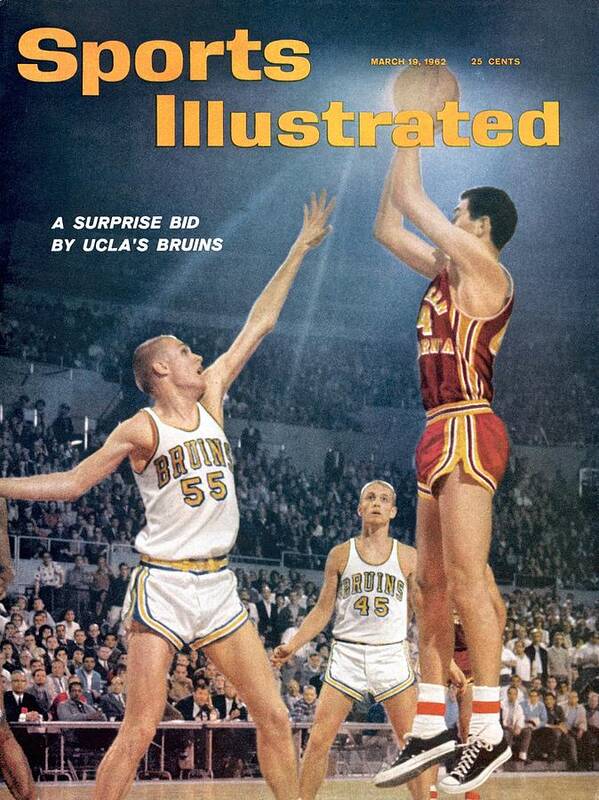 Magazine Cover Art Print featuring the photograph Ucla Gary Cunningham And John Green Sports Illustrated Cover by Sports Illustrated