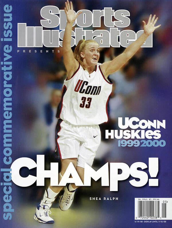 Playoffs Art Print featuring the photograph Uconn Huskies 1999 - 2000 Ncaa Champs Sports Illustrated Cover by Sports Illustrated