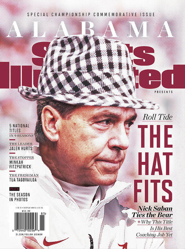 Publication Art Print featuring the photograph University Of Alabama, 2018 Ncaa National Champions Sports Illustrated Cover by Sports Illustrated