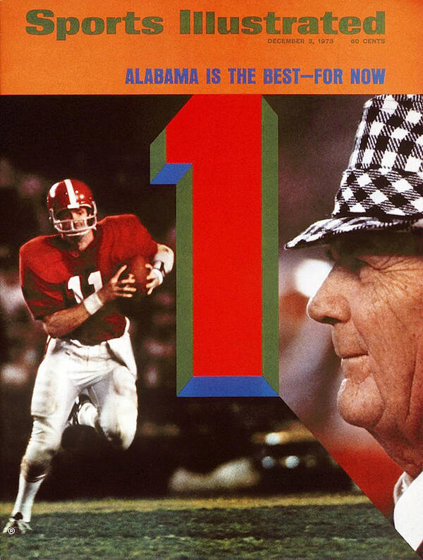 Bear Bryant Art Print featuring the photograph University Of Alabama Coach Paul Bear Bryant And Qb Gary Sports Illustrated Cover by Sports Illustrated