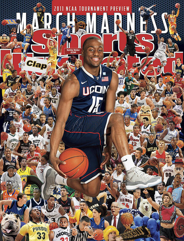 Kemba Walker Art Print featuring the photograph University Of Connecticut Kemba Walker, 2011 March Madness Sports Illustrated Cover by Sports Illustrated