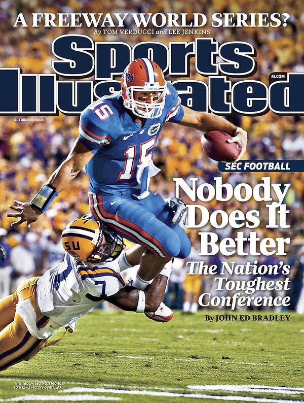 Sports Illustrated Art Print featuring the photograph University Of Florida Qb Tim Tebow Sports Illustrated Cover by Sports Illustrated