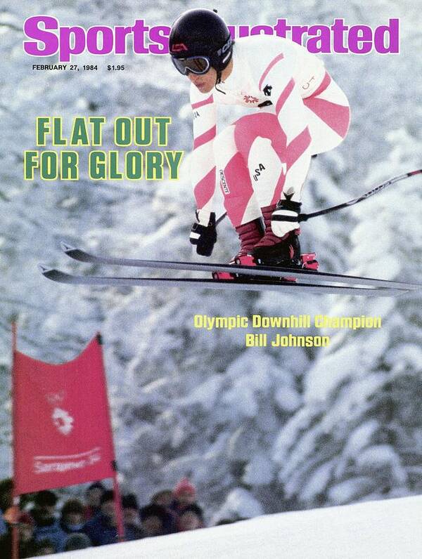 Magazine Cover Art Print featuring the photograph Usa Bill Johnson, 1984 Winter Olympics Sports Illustrated Cover by Sports Illustrated