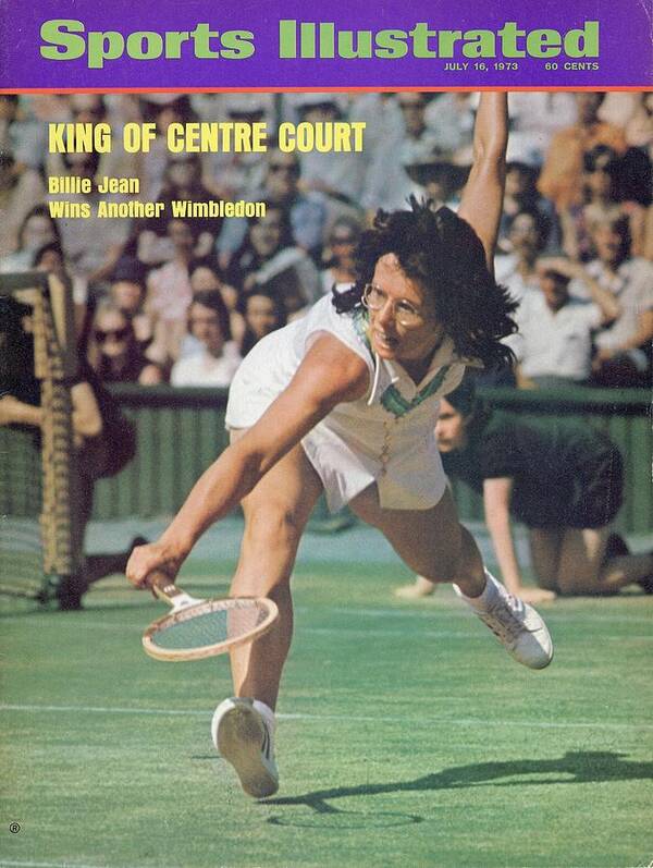 Tennis Art Print featuring the photograph Usa Billie Jean King, 1973 Wimbledon Sports Illustrated Cover by Sports Illustrated