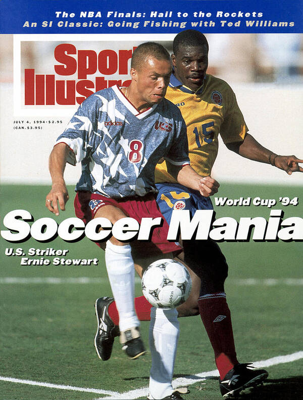 Fifa World Cup Art Print featuring the photograph Usa Ernie Stewart, 1994 Fifa World Cup Sports Illustrated Cover by Sports Illustrated