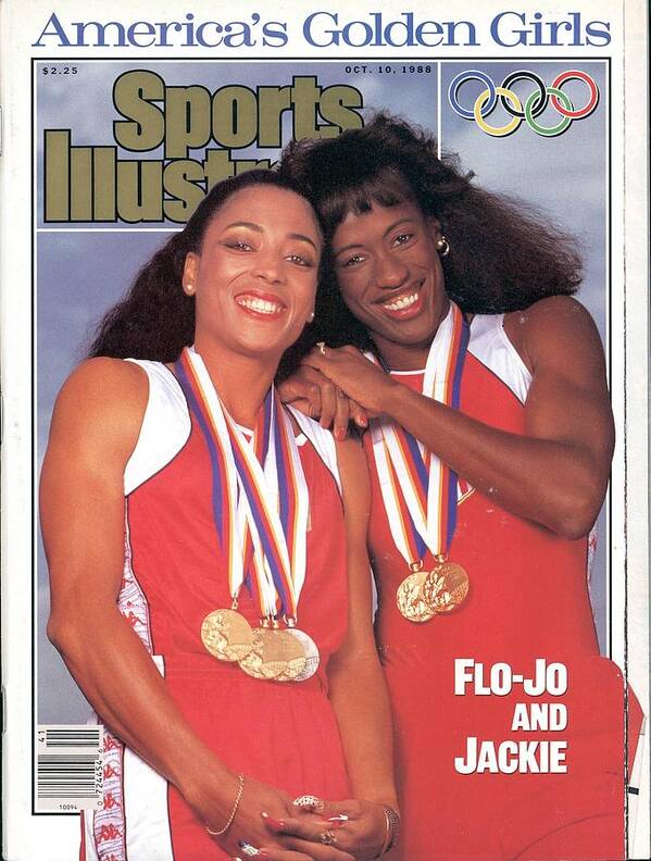 Magazine Cover Art Print featuring the photograph Usa Florence Griffith-joyner And Jackie Joyner-kersee, 1988 Sports Illustrated Cover by Sports Illustrated