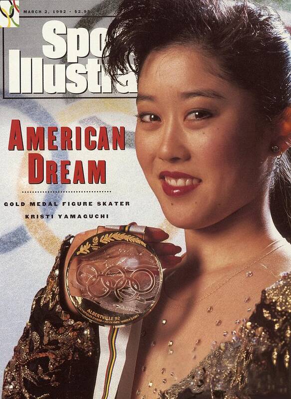 Magazine Cover Art Print featuring the photograph Usa Kristi Yamaguchi, 1992 Winter Olympics Sports Illustrated Cover by Sports Illustrated