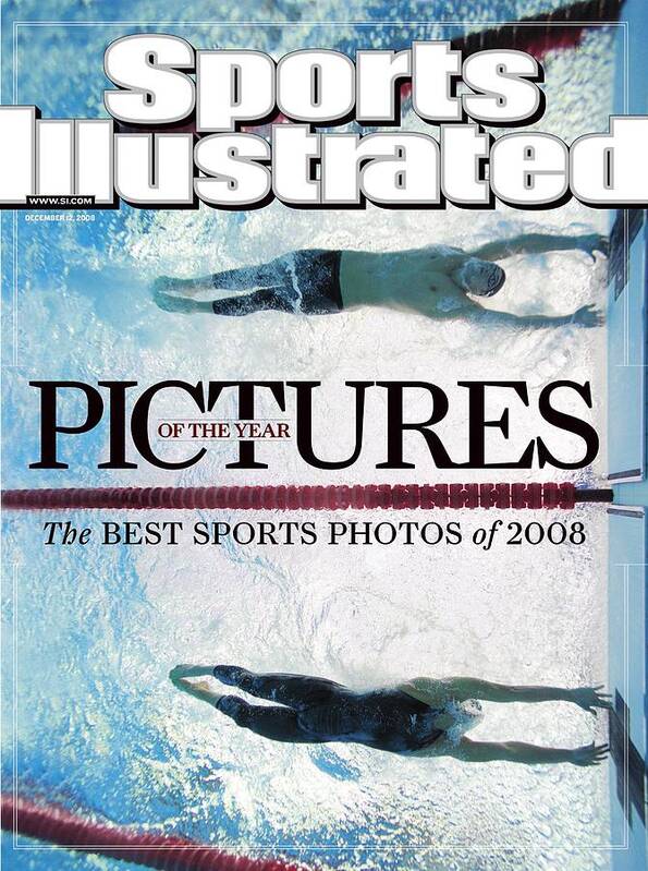 Underwater Art Print featuring the photograph Usa Michael Phelps And Serbia Milorad Cavic, 2008 Summer Sports Illustrated Cover by Sports Illustrated