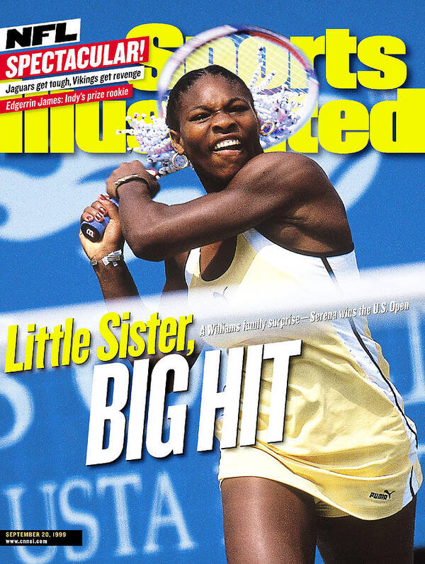 Tennis Art Print featuring the photograph Usa Serena Williams, 1999 Us Open Sports Illustrated Cover by Sports Illustrated