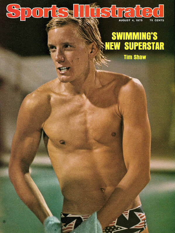 Magazine Cover Art Print featuring the photograph Usa Tim Shaw, 1975 World Aquatics Championships Sports Illustrated Cover by Sports Illustrated