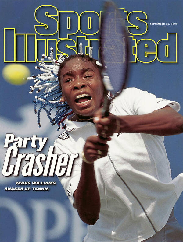 Tennis Art Print featuring the photograph Usa Venus Williams, 1997 Us Open Sports Illustrated Cover by Sports Illustrated