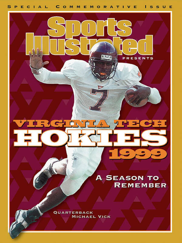Motion Art Print featuring the photograph Virginia Tech Hokies 1999 A Season To Remember Sports Illustrated Cover by Sports Illustrated