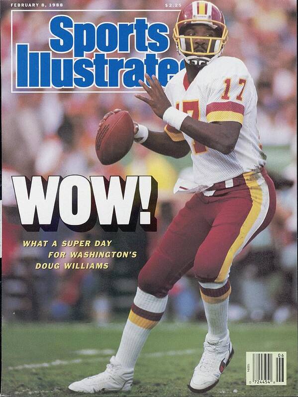 1980-1989 Art Print featuring the photograph Washington Redskins Doug Williams, Super Bowl Xxii Sports Illustrated Cover by Sports Illustrated