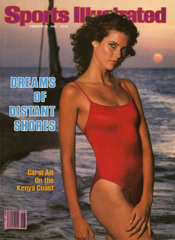 006273413 Art Print featuring the photograph Carol Alt, 1982 Sports Illustrated Swimsuit Issue Cover by Sports Illustrated