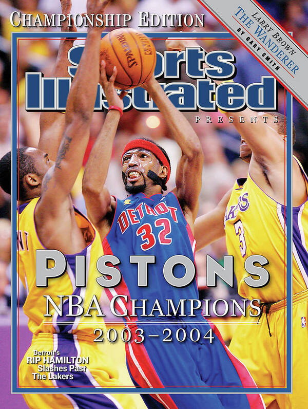 001325049 Art Print featuring the photograph 2004 Detroit Pistons NBA Championship Commemorative Issue Cover by Sports Illustrated
