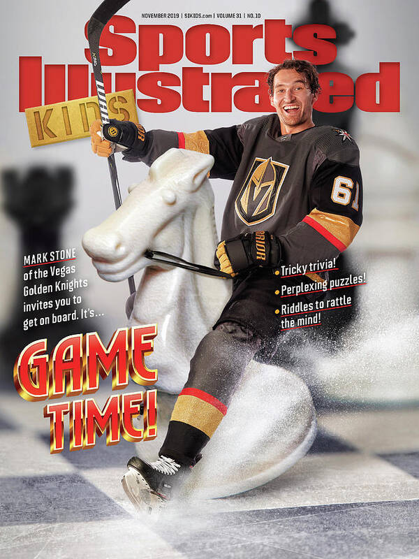 Portrait Art Print featuring the photograph Game Time - Vegas Knights Mark Stone Issue Cover by Sports Illustrated