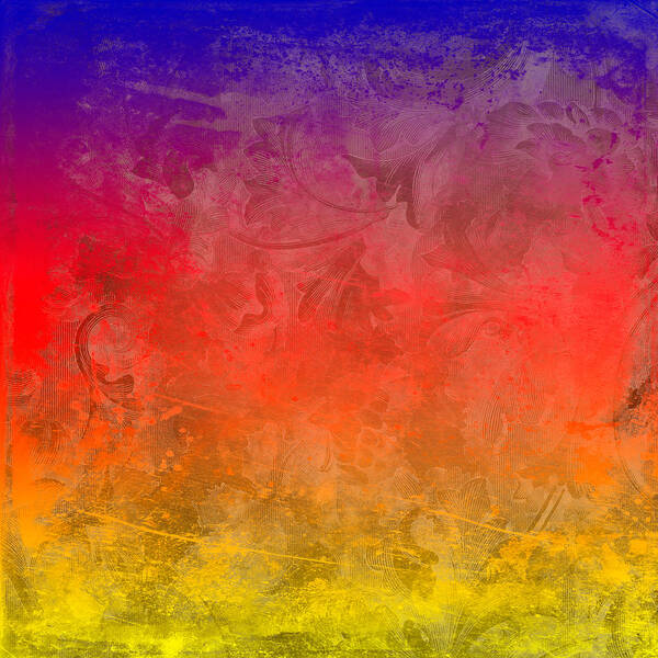 Abstract Art Print featuring the digital art Flame by Peter Tellone