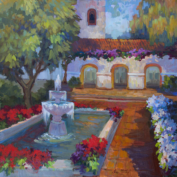 Mission Art Print featuring the painting Mission Via Dolorosa by Diane McClary