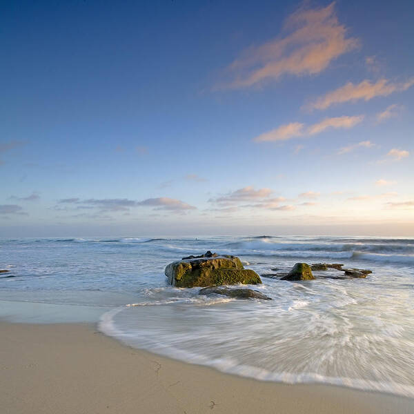 La Jolla Art Print featuring the photograph Soft Blue Skies by Peter Tellone