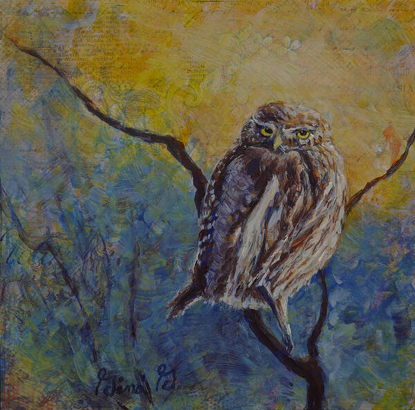 Gina G Art Print featuring the painting The Wise One by Gina Grundemann