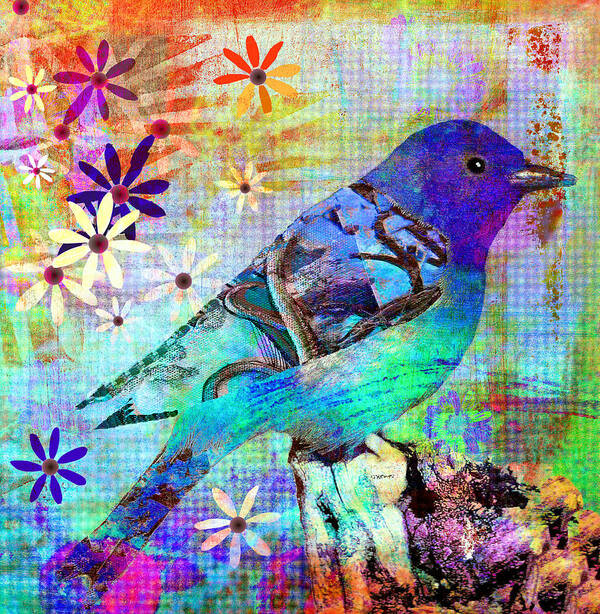 Bird Art Print featuring the painting El Pajaro by Robin Mead