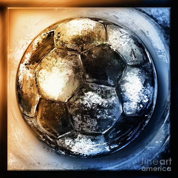 American Youth Soccer Organization Art Print featuring the mixed media Buckminster-2 by Shevon Johnson